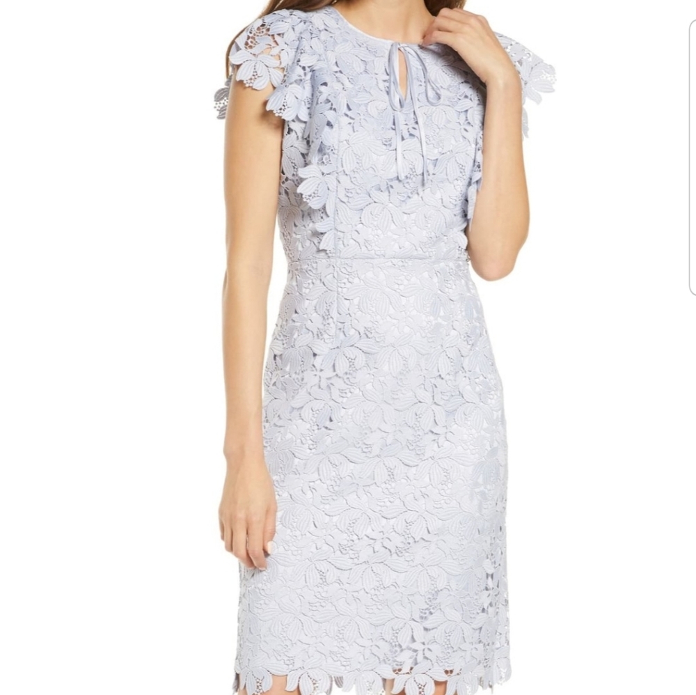 RACHEL PARCELL LACE SHEATH DRESS